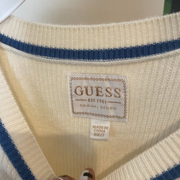 GUESS MULTI COLOR STRIPE SWEATER DRESS 6X/7 - Picture 8 of 10